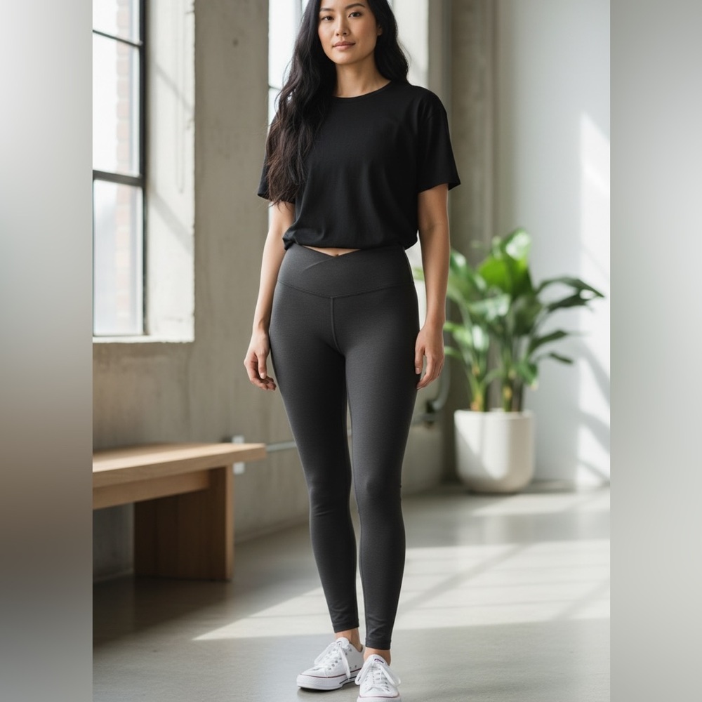 Lululwmon Align Gray Full Length Leggings size 4